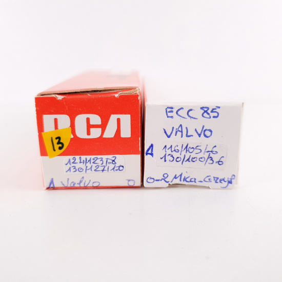 2 X ECC85 VALVO TUBE. 1960s PHILIPS...
