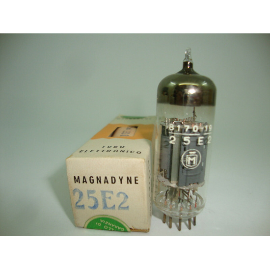 25E2 TUBE. MAGNADYNE BRAND TUBE. SEALED.  NOS / NIB. RC73.