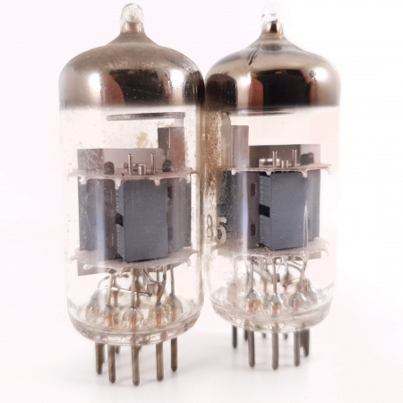 2 X ECC85 VALVO TUBE. 1960s PROD. MATCHED PAIR. USED. 14. CH136