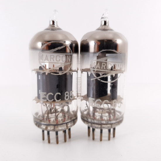 2 X ECC85 MARCONI TUBE. 1960s SPANISH...