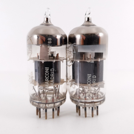 2 X ECC85 MARCONI TUBE. 1960s SPANISH PROD. HIGH GAIN. MATCHED PAIR. 17. CH136