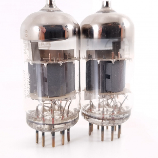 2 X ECC85 MARCONI TUBE. 1960s SPANISH...