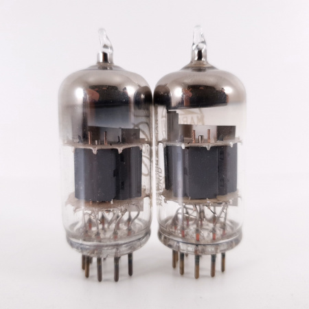 2 X ECC85 MARCONI TUBE. 1960s SPANISH PROD. HIGH GAIN. MATCHED PAIR. 18. CH136