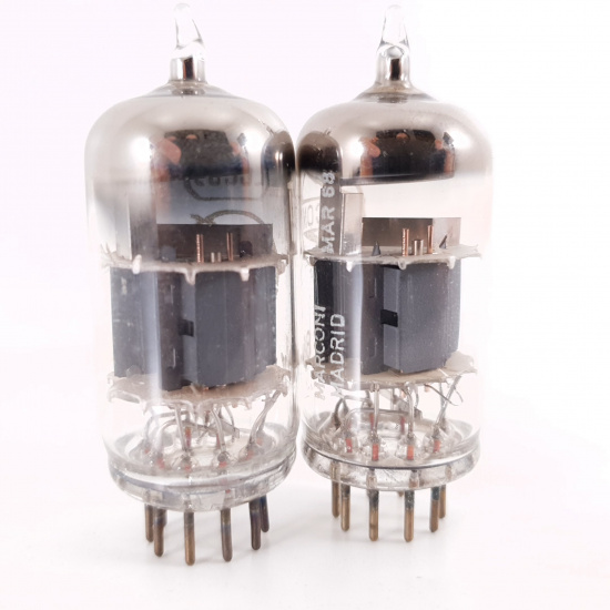 2 X ECC85 MARCONI TUBE. 1960s SPANISH...