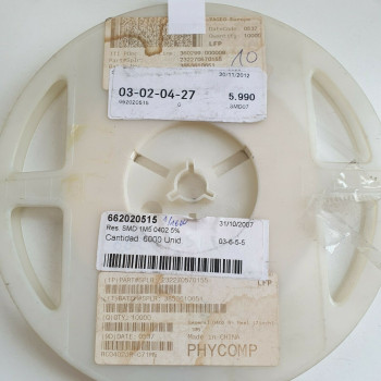10 x 1.5M 1/16W 5% SMD PHYCOMP RESISTOR. (R261) CA393U5900F190721