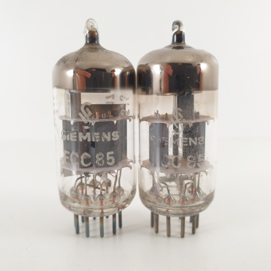 2 X ECC85 SIEMENS TUBE. 1960s PROD....