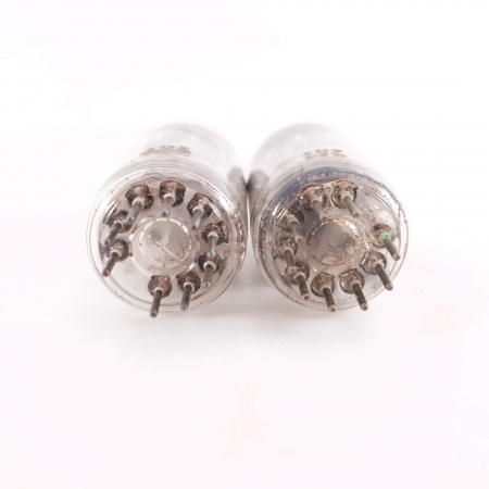 2 X ECC85 SIEMENS TUBE. 1960s PROD. COPPER RODS. MATCHED PAIR. 22. CH136