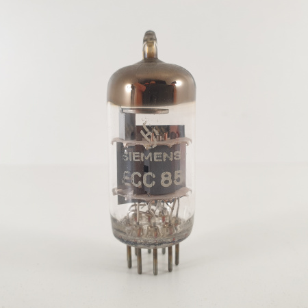 1 X ECC85 SIEMENS TUBE. 1960s PROD. COPPER RODS. 23. CH136