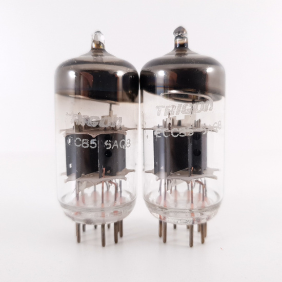 2 X ECC85 TRIGON TUBE. PAIR. 25. CH136