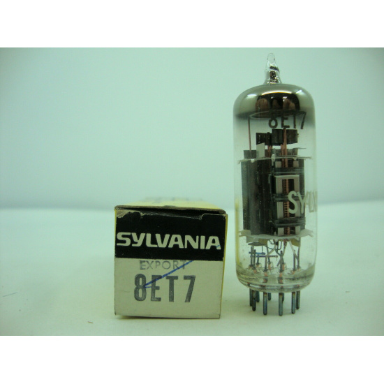 8ET7 TUBE. SYLVANIA BRAND TUBE. NOS / NIB. RC72.