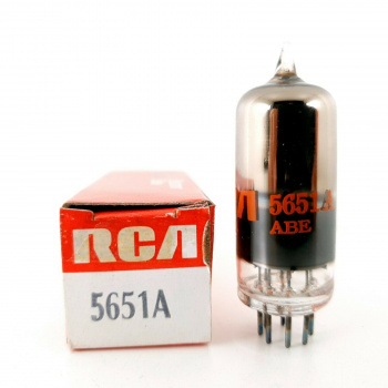 10 X 5651A TUBE. RCA BRAND....