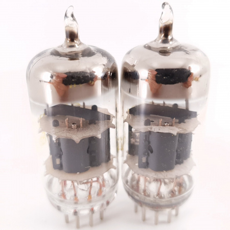 2 X ECC85 ORION TUBE. COPPER RODS. MATCHED PAIR. 29. CH136