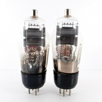 2 X U17 TUBE. MARCONI BRAND. BLACK PLATES. INVERTED D-G. CN  ENA 2