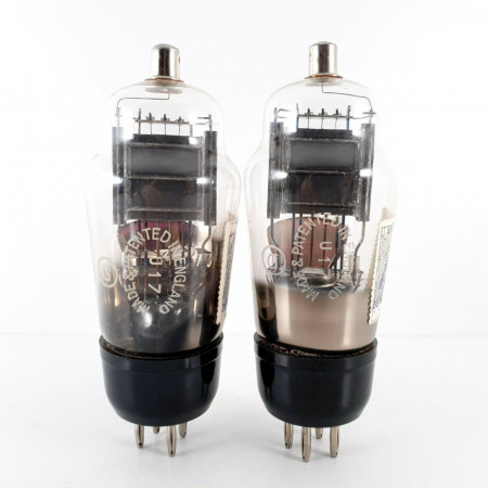 2 X U17 TUBE. MARCONI BRAND. BLACK PLATES. INVERTED D-G. CN  ENA