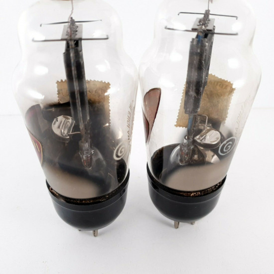 2 X U17 TUBE. MARCONI BRAND. BLACK PLATES. INVERTED D-G. CN  ENA