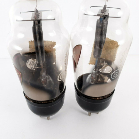 2 X U17 TUBE. MARCONI BRAND. BLACK PLATES. INVERTED D-G. CN  ENA