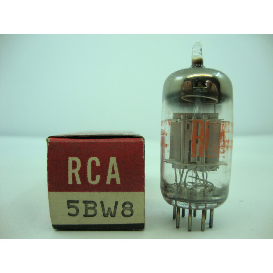 1 X 5BW8 TUBE. RCA BRAND TUBE. NOS / NIB. RC72.