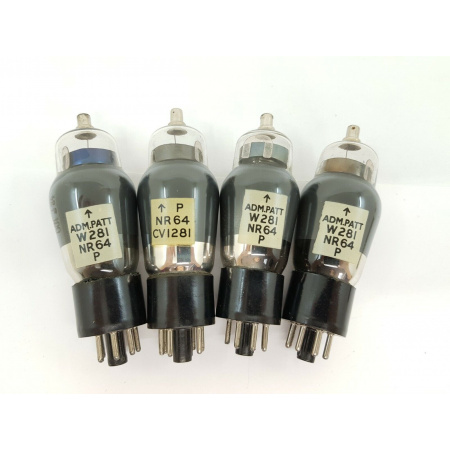 4 X NR64 - W281 - CV1281 TUBE. MULLARD PRODUCTION FOR ARMY. 4 PCS. CB395