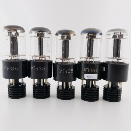 5 X 12J5GT / VT135 NATIONAL UNION TUBE. 3 MICAS. MATCHED TRIO & PAIR CX  ENA