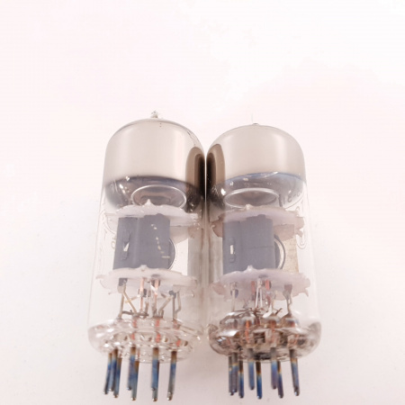 2 X 6T26 / ECC85 MAGNADYNE TUBE. COPPER RODS. MATCHED PAIR. 34. CH136