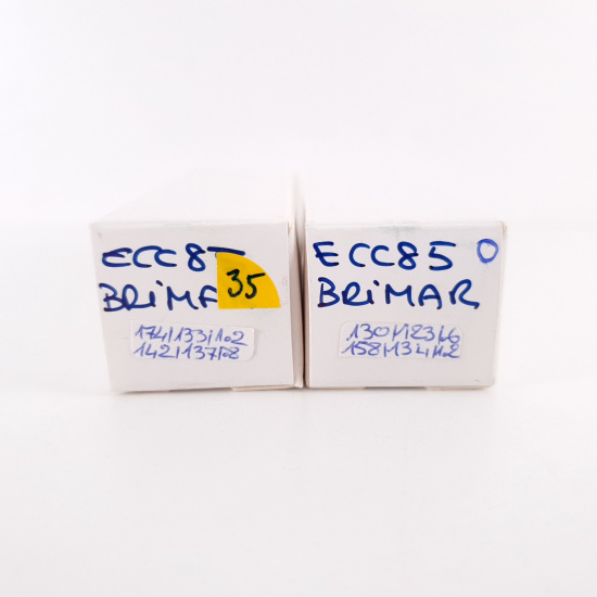 2 X ECC85 BRIMAR TUBE. 1960s PROD....