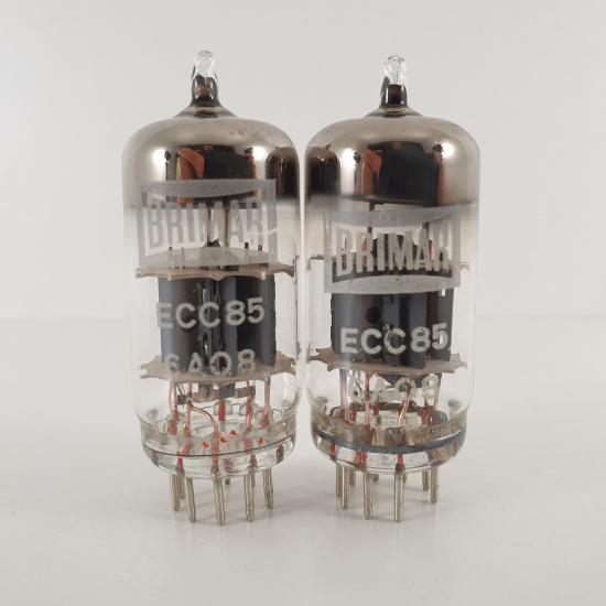 2 X ECC85 BRIMAR TUBE. 1960s PROD....