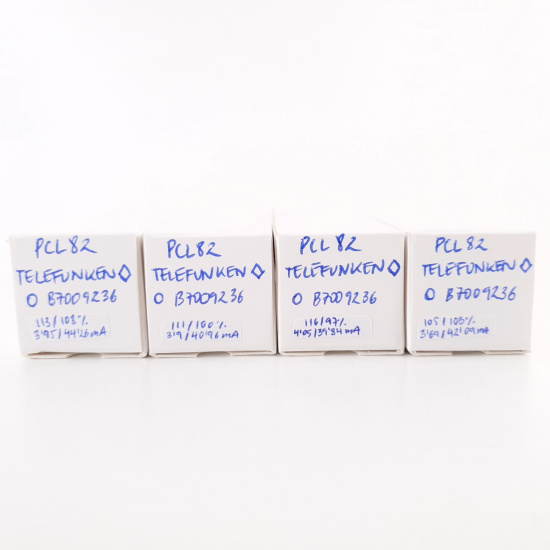 4 X PCL82 TELEFUNKEN TUBE. 1960s...