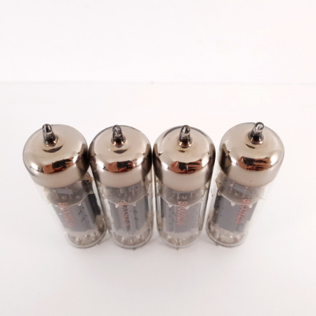 4 X PCL82 TELEFUNKEN TUBE. 1960s PROD. COPPER RODS. MATCHED PAIR. CU ENA
