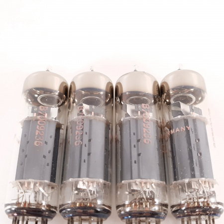 4 X PCL82 TELEFUNKEN TUBE. 1960s PROD. COPPER RODS. MATCHED PAIR. CU ENA