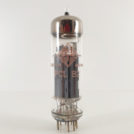 1 X PCL82 TELEFUNKEN TUBE. 1960s PROD. COPPER RODS. CU ENA