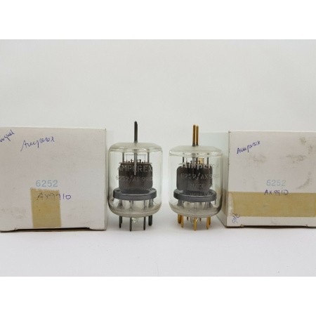 2 X 6252 - AX9910 TUBE. AMPEREX BRAND TUBE. NOS / NIB. 2 PCS. CB395