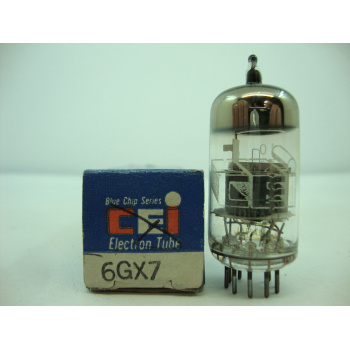 1 X 6GX7 CEI TUBE. NOS/NIB....