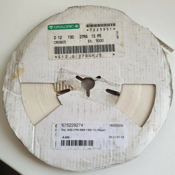 10 x 27.4R 1/8W 1% 100PPM SMD DRALORIC RESISTOR. (R267) CA393U5000F190721