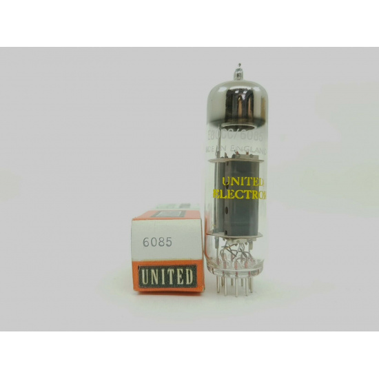 1 X 6085 - E80CC UNITED TUBE. NOS/NIB.  RCB389