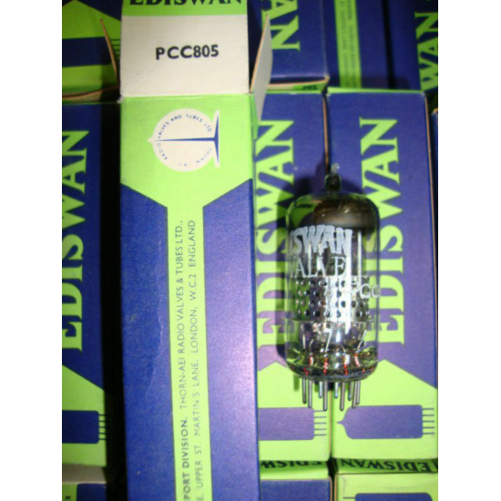 1 X PCC805 EDISWAN TUBE. NOS / NIB. RC61