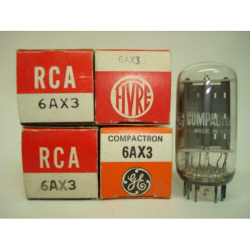 1 X 6AX3 TUBE. NOS /NIB....