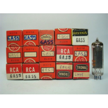 1 X 6AS5 TUBE. NOS/NIB. C39.