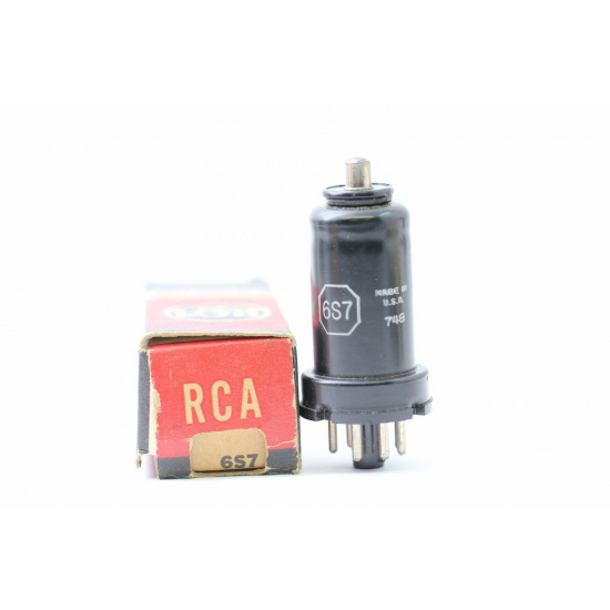 1 X 6S7 RCA TUBE. NOS/NIB. RC80