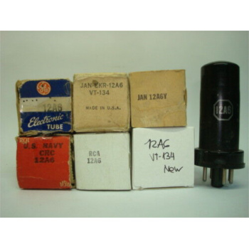 1 X 12A6  / VT134 TUBE....