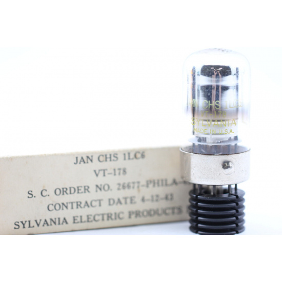 1 X JAN 1LC6 / VT178 SYLVANIA TUBE. RC165