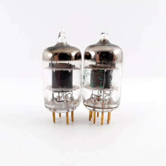 2 X 6028 SYLVANIA TUBE. GOLD PIN....