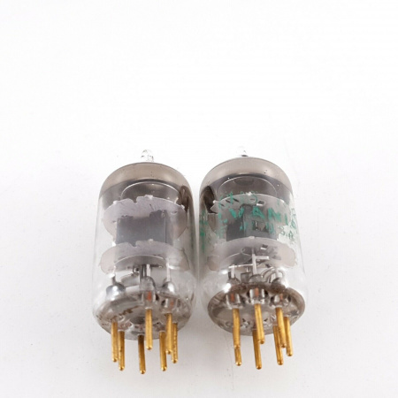 2 X 6028 SYLVANIA TUBE. GOLD PIN. 136/131% MATCHED PAIR 3. RC98