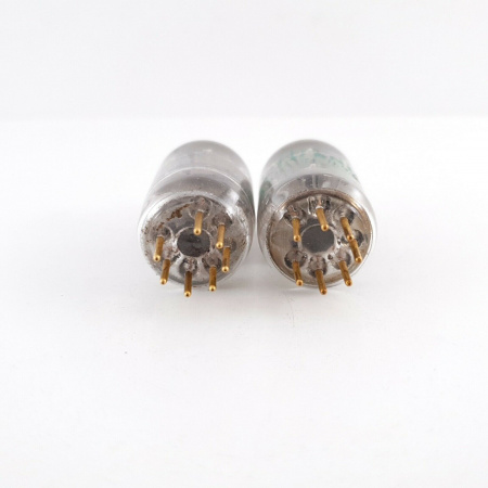 2 X 6028 SYLVANIA TUBE. GOLD PIN. 136/131% MATCHED PAIR 3.  RC98