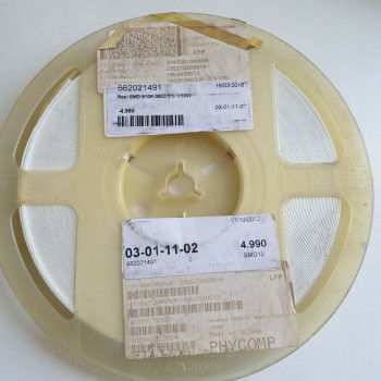 10 x 910K 1/10W 5% SMD PHYCOMP RESISTOR. (R275) CA393U4900F190721