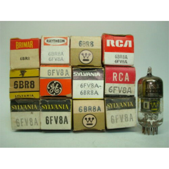 1 X 6BR8 / 6BR8A / 6FV8 / 6FV8A TUBE. NOS / NIB. RCB39