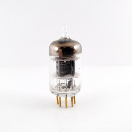 1 X 6028 SYLVANIA TUBE. BLACK PLATES. GOLD PIN.  RC98