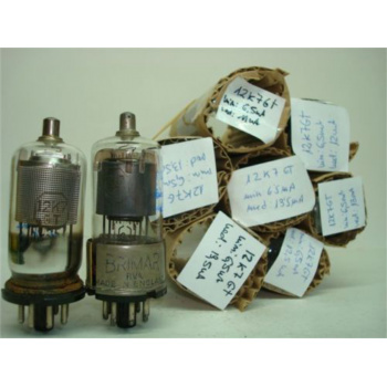 1 X 12K7GT TUBE. USED. C134