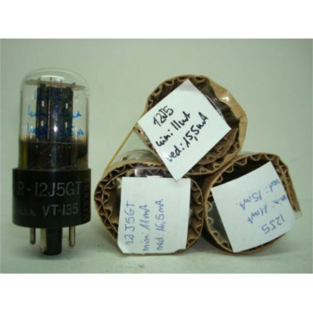 1 X 12J5GT TUBE. USED. C134