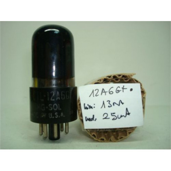 1 X 12A6GT TUBE. USED. C134
