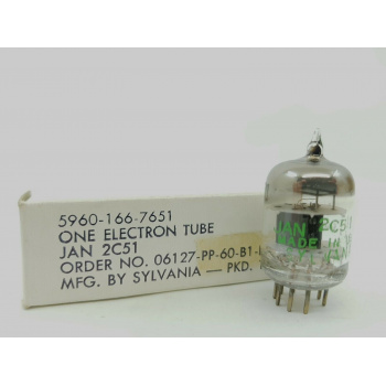 1 X JAN 2C51 SYLVANIA TUBE....